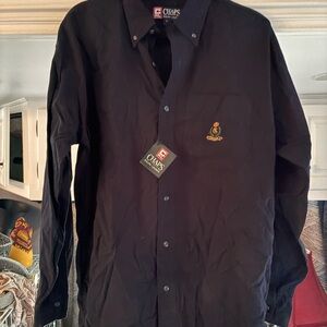 Chaps Men's Dark Button Down Shirt